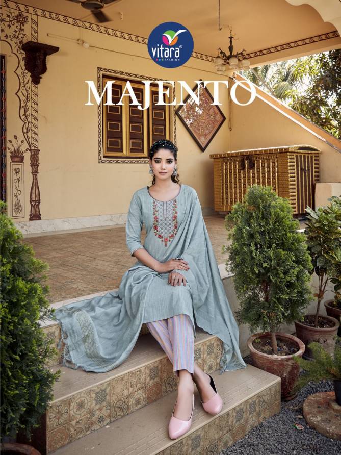 Majento By Vitara Readymade Salwar Suits Catalog